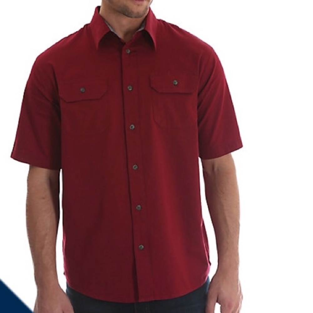 Burgundy Collar shirt | men’s Button Up